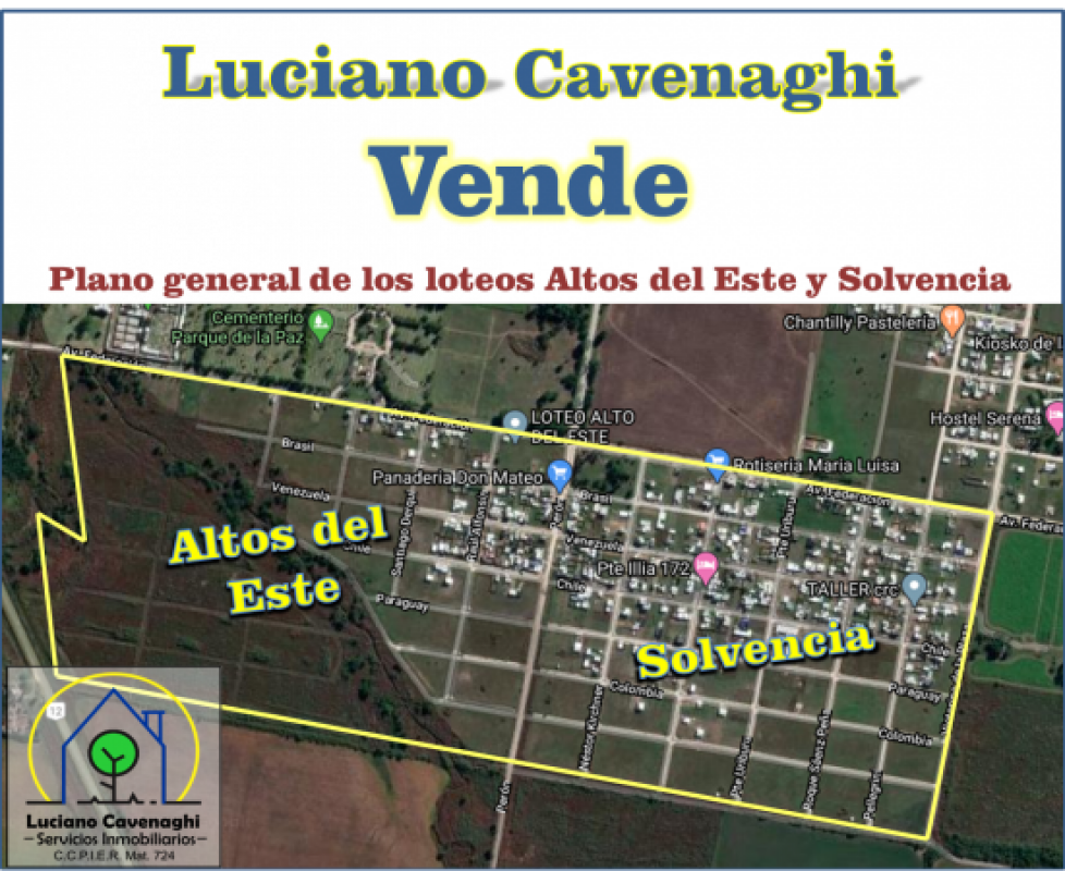 VENTA TERRENOS FINANCIADOS H/24 CUOTAS - SAN BENITO