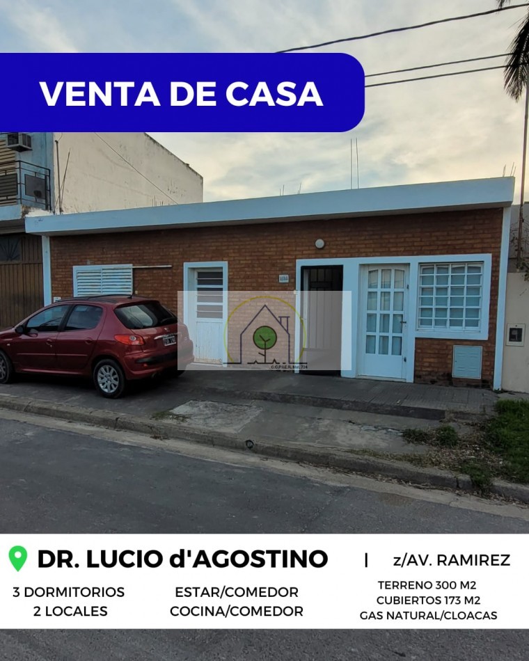 RE-TASADA!!! VENTA de CASA con LOCALES - DR. LUCIO d'AGOSTINO, PARANA