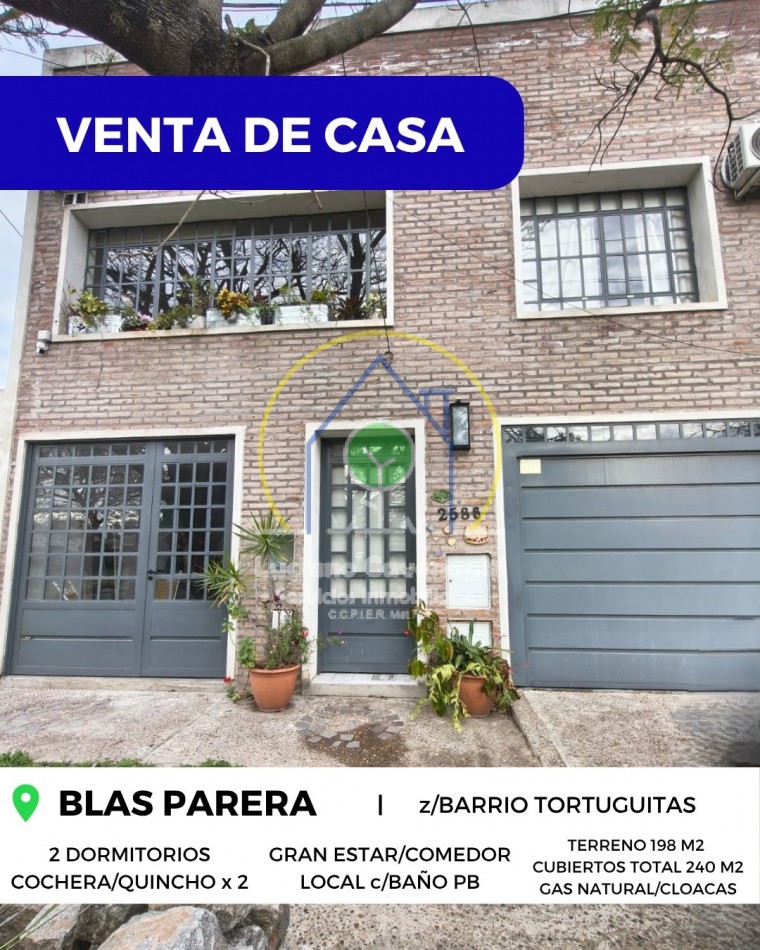 🏡 VENTA de DISTINGUIDA CASA C/LOCAL - BLAS PARERA, PARANA 🪴
