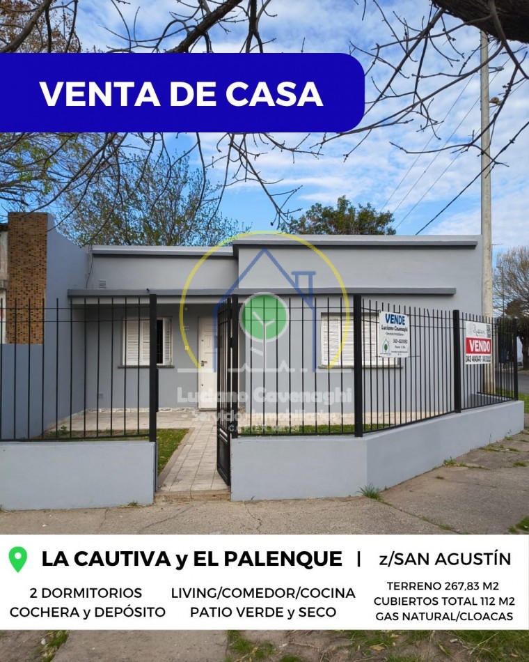 VENTA de CASA en ESQUINA - LA CAUTIVA, PARANA