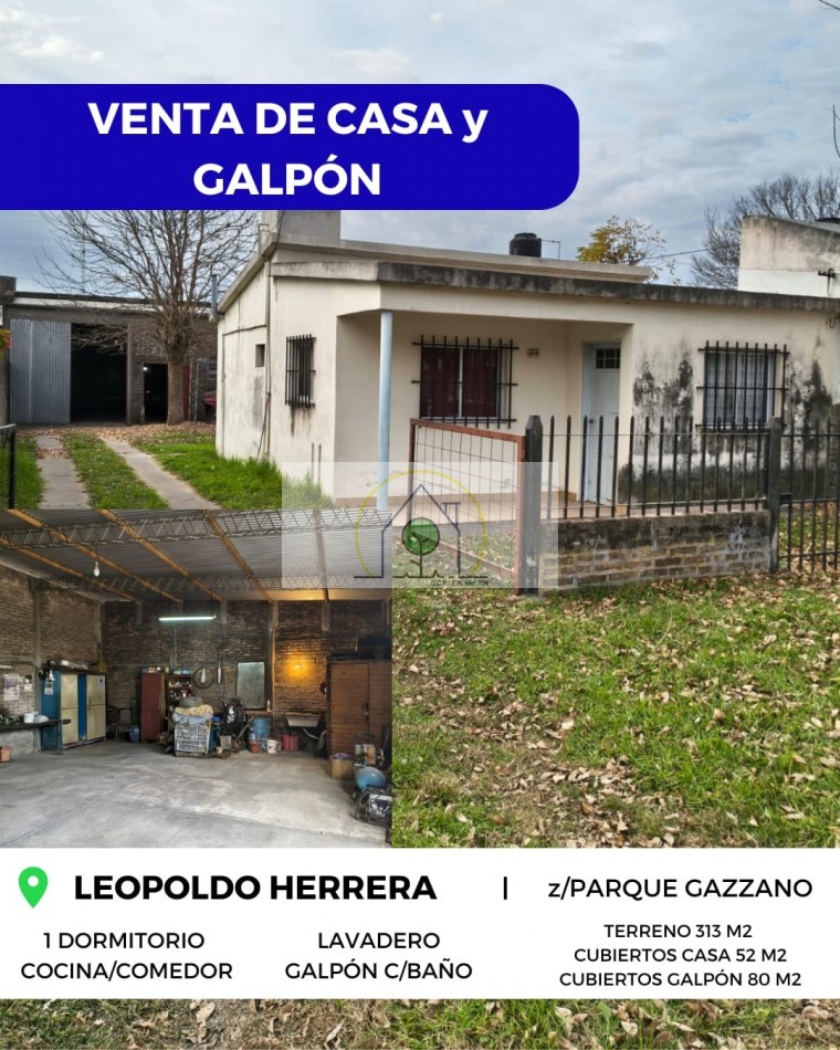 VENTA de CASA y GALPON - LEOPOLDO HERRERA, PARANA